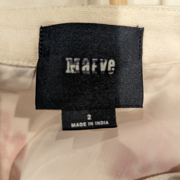 Maeve Blomma Cream & Red Embroidered Mini Skirt with Pompoms size 2 - Picture 6 of 6